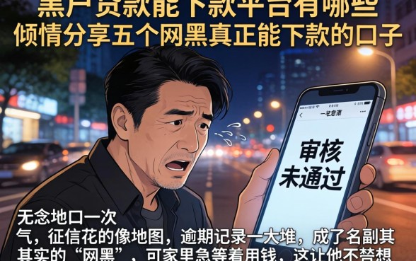 黑户贷款能下款平台有哪些，倾情分享五个网黑真正能下款的口子