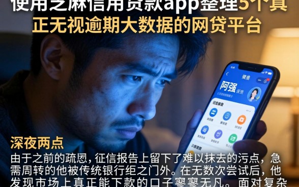 使用芝麻信用贷款的app，整理5个真正无视逾期大数据的网贷平台