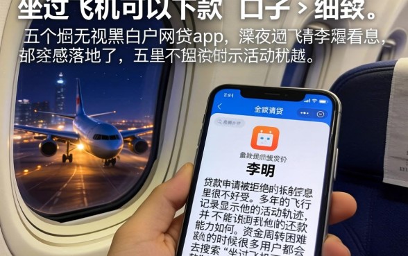 坐过飞机可以下款的口子，细致阐述五个无视黑白户网贷app