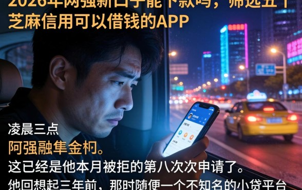 2026年网贷新口子能下款吗,筛选五个芝麻信用可以借钱的app