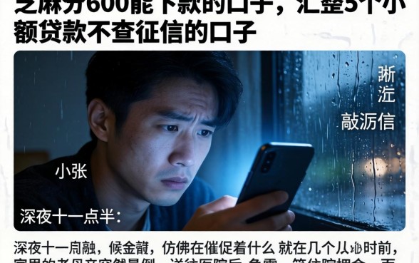 芝麻分600能下款的口子，汇整5个小额贷款不查征信的口子