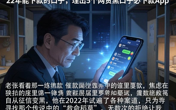 22年能下款的口子，理出5个网贷黑口子必下款app