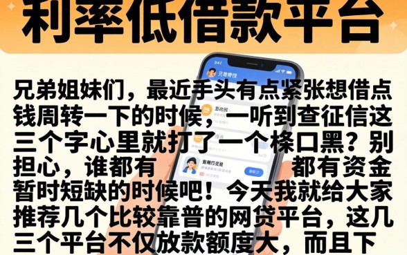 利率低的借款平台，详尽说明五个手机上可以借钱的app
