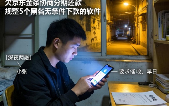 欠京东金条协商分期还款，规整5个黑户无条件下款的软件