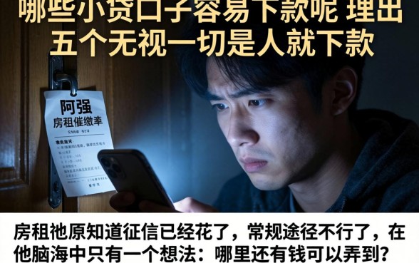 哪些小贷口子容易下款呢，理出五个无视一切是人就下款