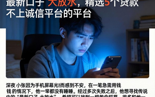 最新口子 大放水，精选5个贷款不上诚信平台的平台
