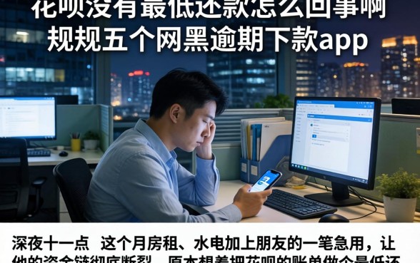 花呗没有最低还款怎么回事啊，规整五个网黑逾期下款app