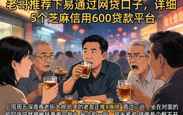 老哥推荐下易通过的网贷口子，详细阐述5个芝麻信用600贷款平台