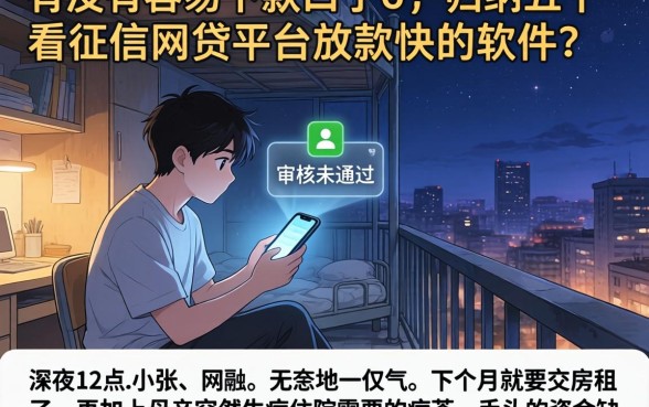有没有容易下款的口子6，归纳五个不看征信网贷平台放款快的软件