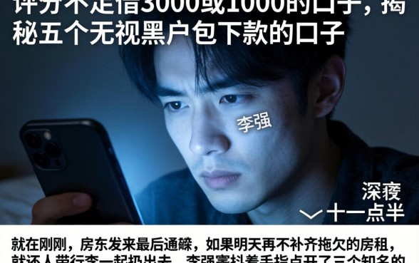 评分不足借3000或1000的口子，揭秘五个无视黑户包下款的口子