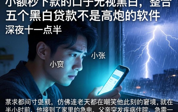 小额秒下款的口子无视黑白，整合五个黑白贷款不是高炮的软件