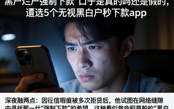 黑户烂户强制下款的口子是真的吗还是假的，遴选5个无视黑白户秒下款app