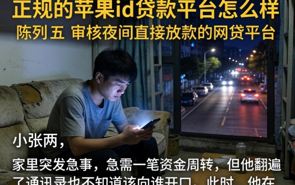 正规的苹果id贷款平台怎么样，陈列五个不审核夜间直接放款的网贷平台