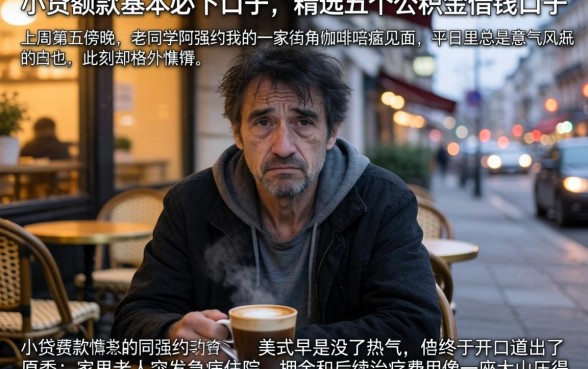 小额贷款基本必下口子，精选五个公积金借钱口子