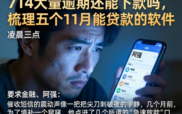 714大量逾期还能下款吗，梳理五个11月能贷款的软件