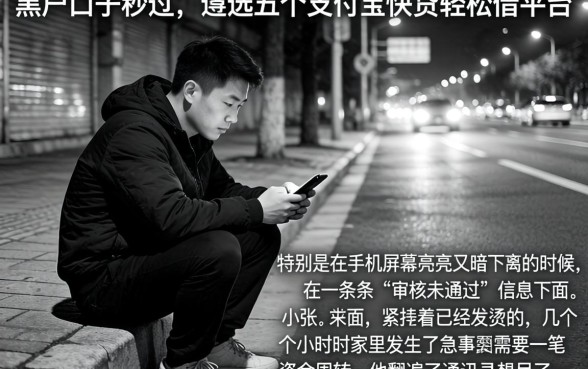 黑白户的口子秒过，遴选五个支付宝快贷轻松借平台