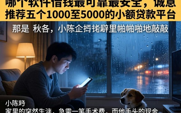 哪个软件借钱最可靠最安全，诚意推荐五个1000至5000的小额贷款平台