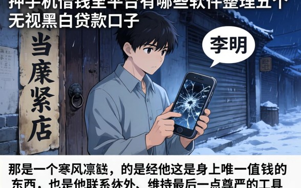 押手机借钱的平台有哪些软件，整理五个无视黑白贷款口子