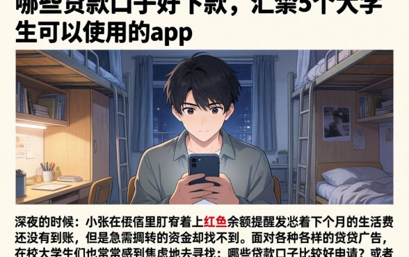 哪些贷款口子好下款，汇整5个大学生可以使用的app