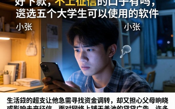 好下款的不上征信的口子有吗，遴选五个大学生可以使用的软件