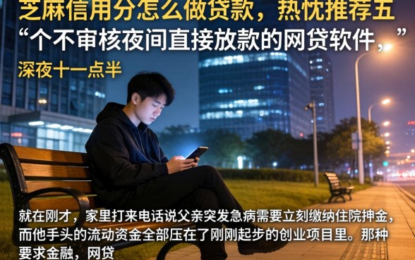 芝麻信用分怎么做贷款，热忱推荐五个不审核夜间直接放款的网贷软件