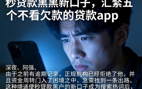 秒贷款黑户新口子，汇整五个不看欠款的贷款app