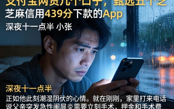支付宝网贷几个口子,甄选五个芝麻信用439分下款的app