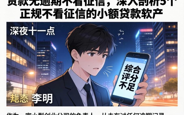 贷款无逾期不看征信，深入剖析5个正规不看征信的小额贷款软件