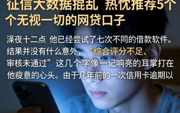 征信大数据混乱，热忱推荐5个无视一切的网贷口子