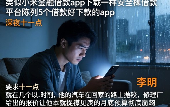 类似小米金融借款app下载一样安全的借款平台，陈列5个借款好下款的app