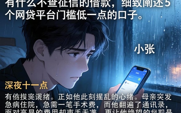 有什么不查征信的借款,细致阐述5个网贷平台门槛低一点的口子