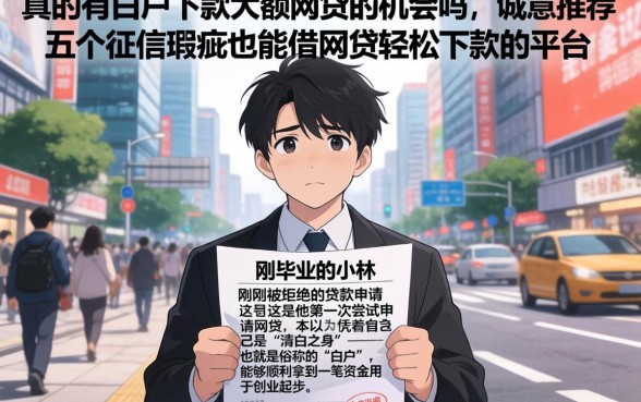 真的有白户下款大额网贷的机会吗，诚意推荐五个征信瑕疵也能借网贷轻松下款的平台