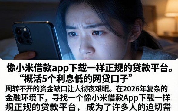 像小米借款app下载一样正规的贷款平台，概括5个利息低的网贷口子