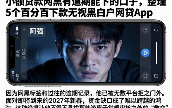 小额贷款网黑有逾期能下的口子，整理5个百分百下款无视黑白户网贷app