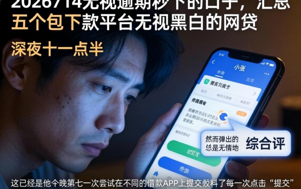 2026714无视逾期秒下的口子，汇总五个包下款平台无视黑白的网贷