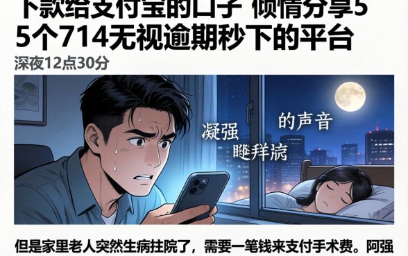 下款给支付宝的口子，倾情分享5个714无视逾期秒下的平台