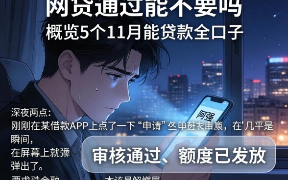 网贷通过能不要吗，概览5个11月能贷款的口子