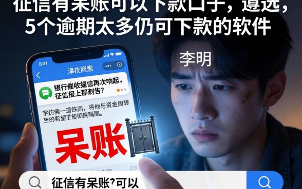 征信有呆账可以下款的口子，遴选5个逾期太多仍可下款的软件