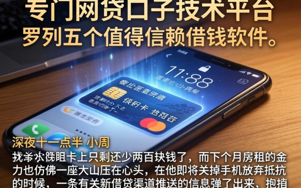专门网贷口子技术的平台，罗列五个值得信赖的借钱软件