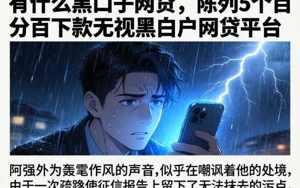 有什么黑口子网贷，陈列5个百分百下款无视黑白户网贷平台