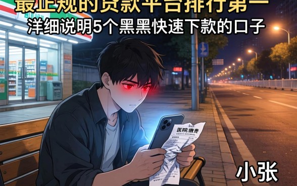 最正规的贷款平台排名第一，详尽说明5个黑户快速下款的口子