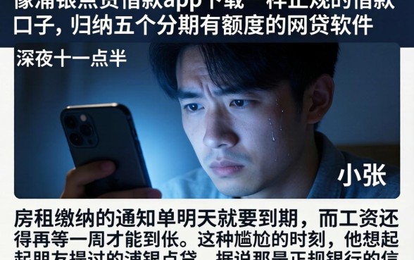 像浦银点贷借款app下载一样正规的借款口子，归纳五个分期有额度的网贷软件