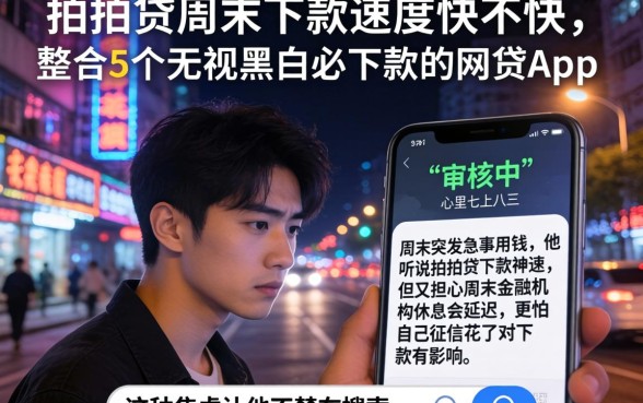 拍拍贷周末下款速度快不快，整合5个无视黑白必下款的网贷app