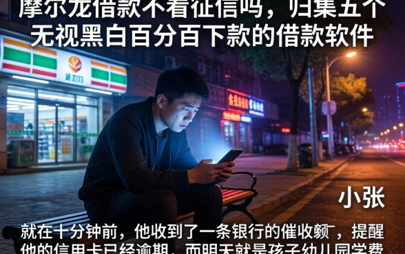 摩尔龙借款不看征信吗,归集五个无视黑白百分百下款的借款软件