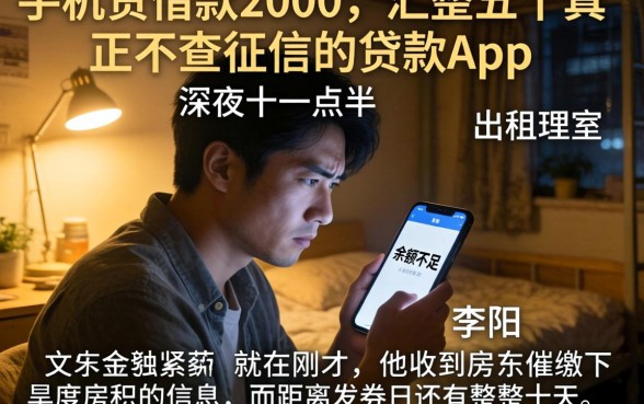 手机贷借款2000，汇整五个真正不查征信的贷款app