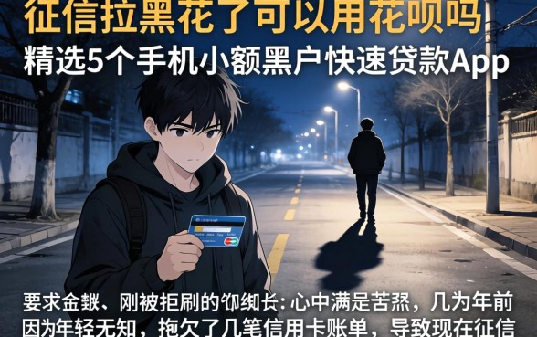 征信拉黑花了可以用花呗吗，精选5个手机小额黑户快速贷款app