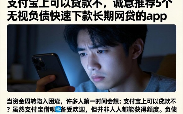 支付宝上可以贷款不，诚意推荐5个无视负债快速下款长期网贷的app