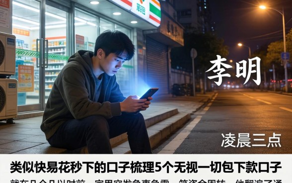 类似快易花秒下的口子，梳理5个无视一切包下款口子