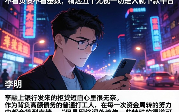 不看负债不看基数，精选五个无视一切是人就下款平台