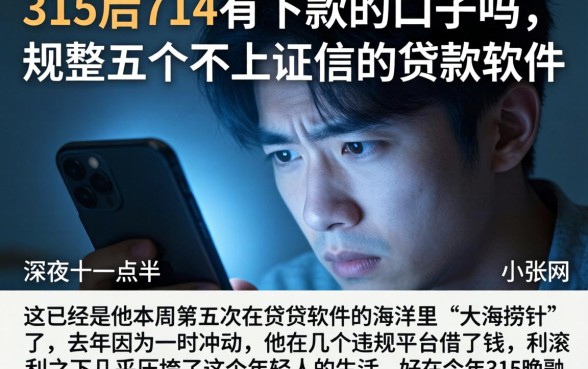 315后714有下款的口子吗，规整五个不上征信的贷款软件